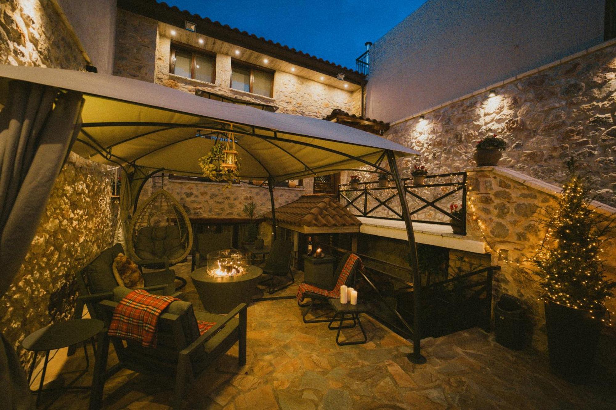 Afanos Guesthouse Aráhova Kültér fotó