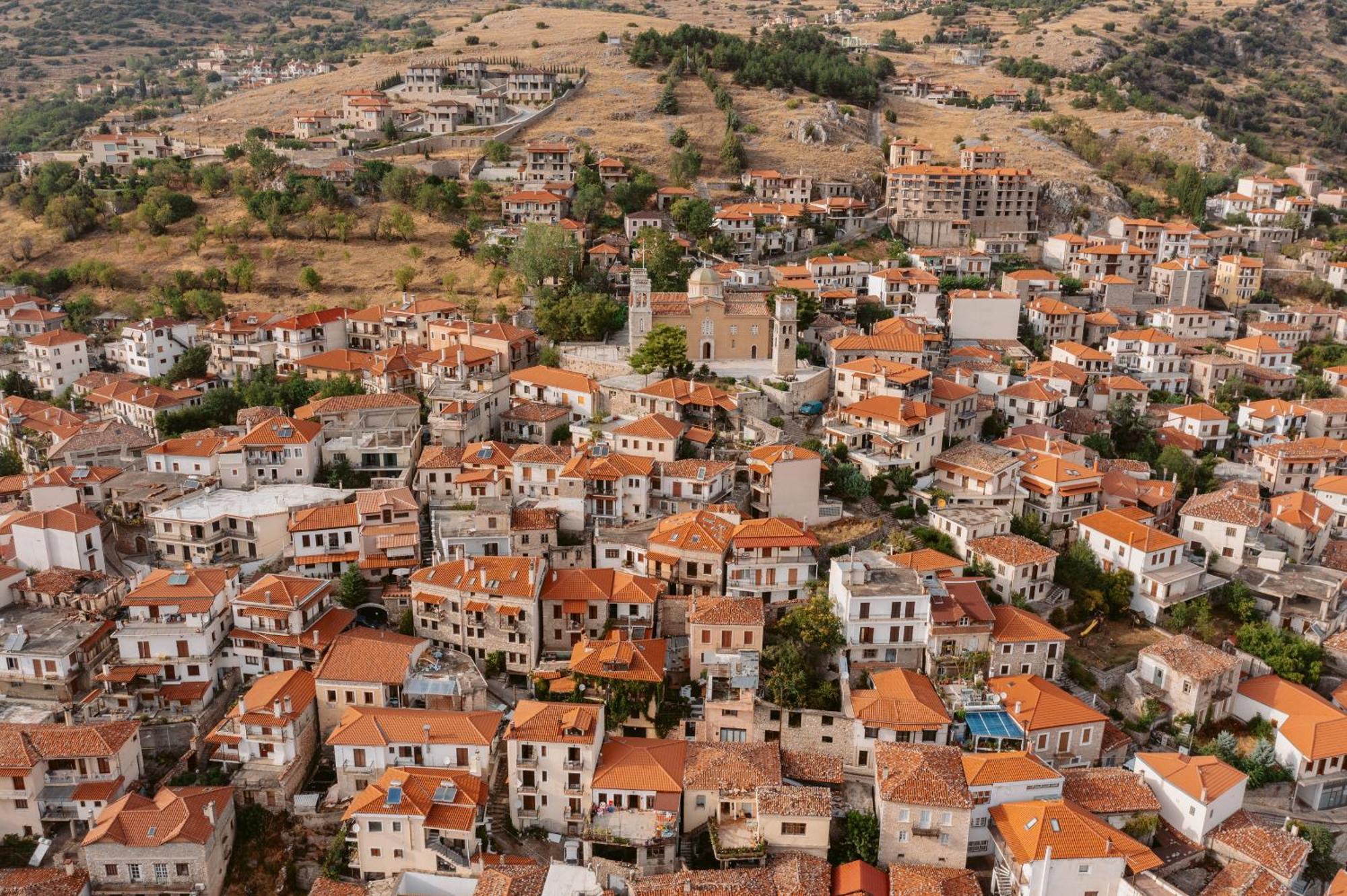 Afanos Guesthouse Aráhova Kültér fotó